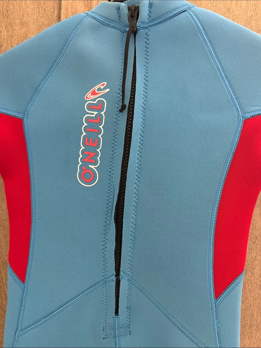 O'Neill Bright Blue and Red Kids Full Wetsuit